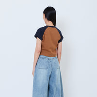 Women Raglan Cropped Top - SW2603063