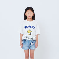 Peanuts Kids Embroidery Tee - Off White - PK2605001A