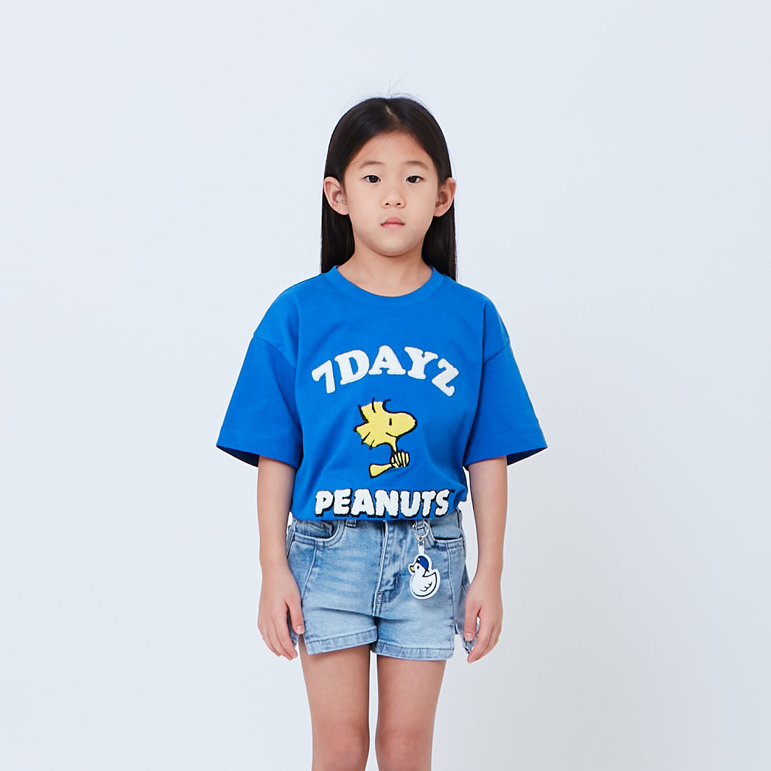 Peanuts Kids Embroidery Tee - Blue - PK2605001B