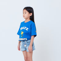 Peanuts Kids Embroidery Tee - Blue - PK2605001B