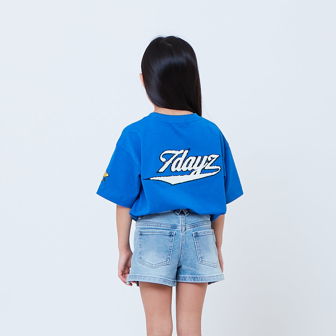 Peanuts Kids Embroidery Tee - Blue - PK2605001B