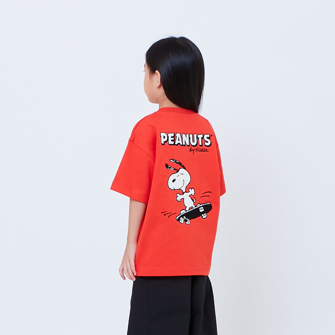 Peanuts Kids Embroidery Tee - Dark Orange - PK2605002B