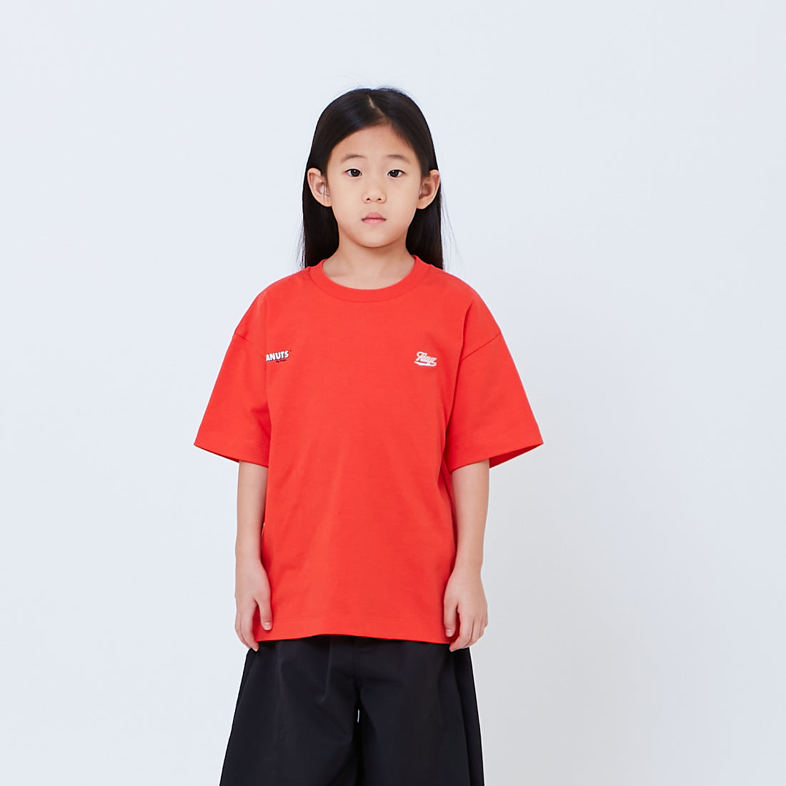 Peanuts Kids Embroidery Tee - Dark Orange - PK2605002B