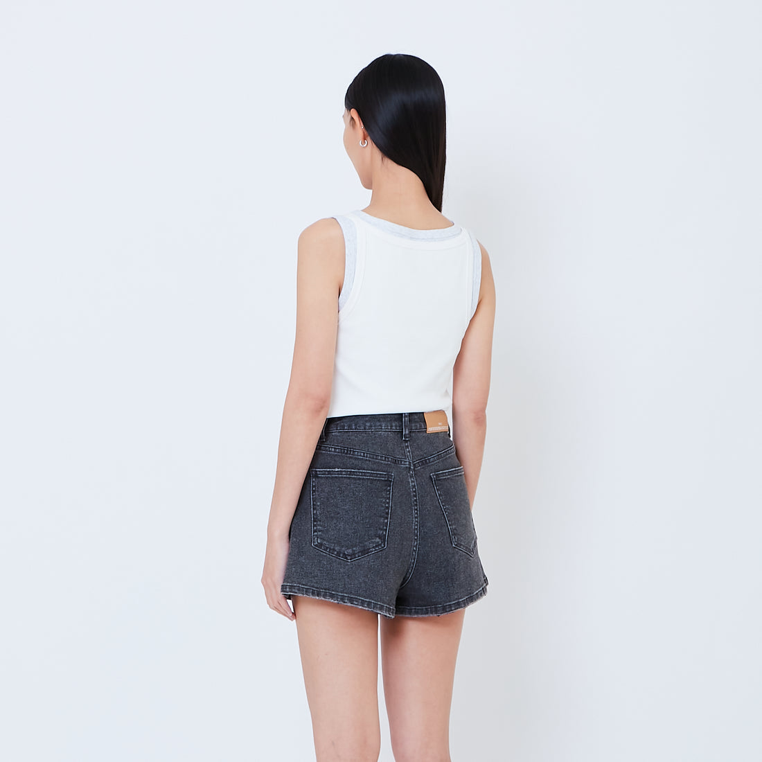 Women Double Layered Tank Top - Off White - SW2603068A