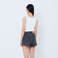 Women Double Layered Tank Top - Off White - SW2603068A