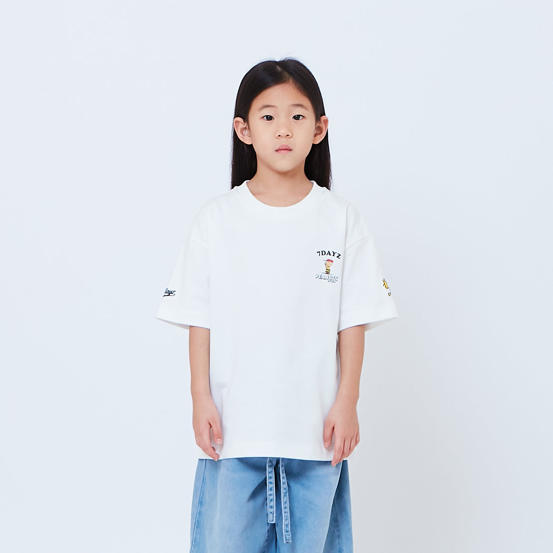 Peanuts Kids Embroidery Tee - Off White - PK2605006A
