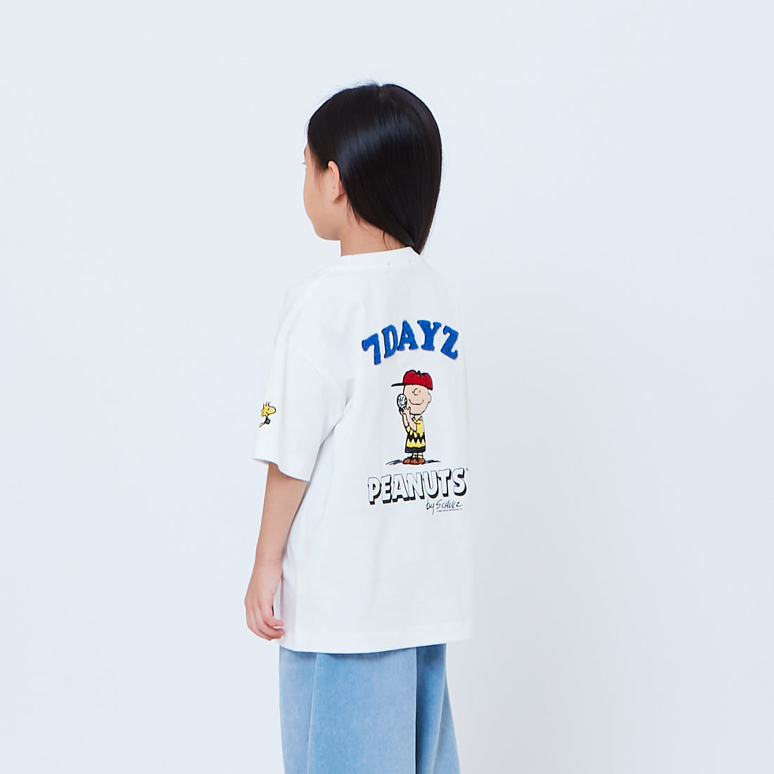 Peanuts Kids Embroidery Tee - Off White - PK2605006A