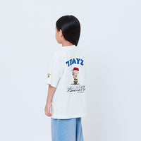Peanuts Kids Embroidery Tee - Off White - PK2605006A
