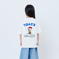 Peanuts Kids Embroidery Tee - Off White - PK2605006A