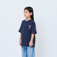 Peanuts Kids Embroidery Tee - Navy - PK2605006B