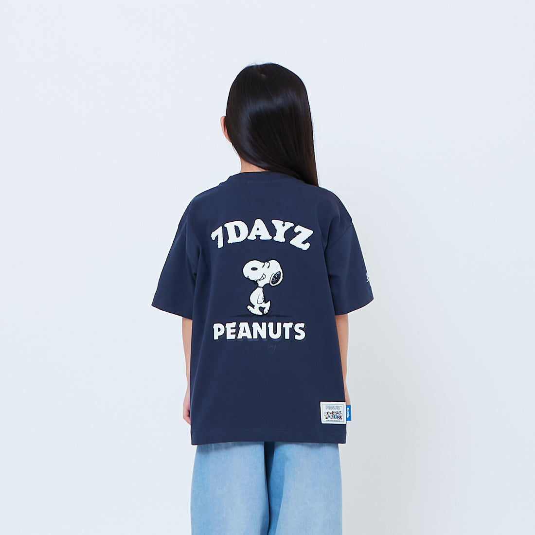 Peanuts Kids Embroidery Tee - Navy - PK2605006B