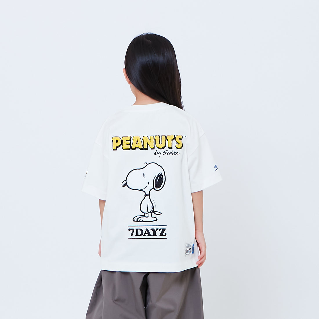 Peanuts Kids Embroidery Tee - Off White - PK2605007A
