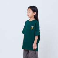 Peanuts Kids Embroidery Tee - Green - PK2605007B
