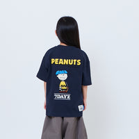 Peanuts Kids Embroidery Tee - Navy - PK2605007C