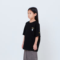 Peanuts Kids Embroidery Tee - Black - PK2605007D