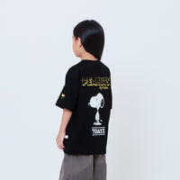 Peanuts Kids Embroidery Tee - Black - PK2605007D