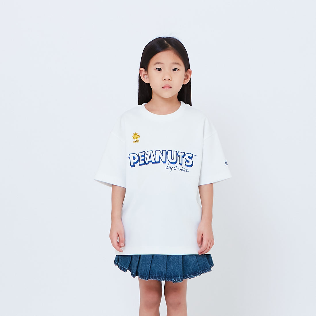 Peanuts Kids Printed Oversized Jersey Tee - Off White - PK2605003A