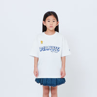Peanuts Kids Printed Oversized Jersey Tee - Off White - PK2605003A
