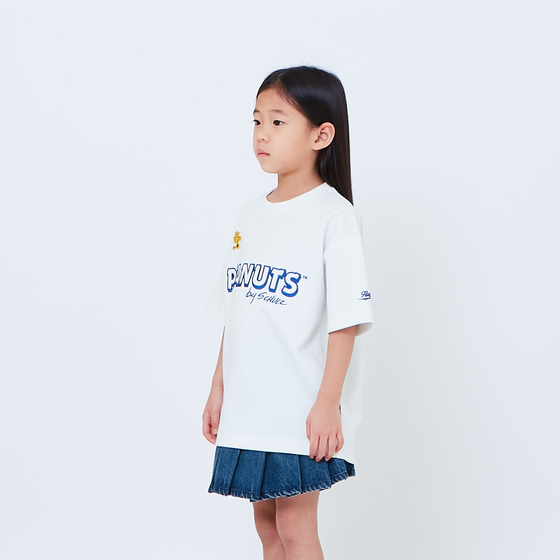 Peanuts Kids Printed Oversized Jersey Tee - Off White - PK2605003A