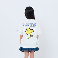 Peanuts Kids Printed Oversized Jersey Tee - Off White - PK2605003A