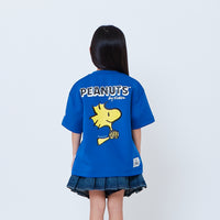 Peanuts Kids Printed Oversized Jersey Tee - Blue - PK2605003B