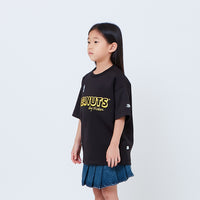 Peanuts Kids Printed Oversized Jersey Tee - Black - PK2605003C