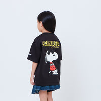 Peanuts Kids Printed Oversized Jersey Tee - Black - PK2605003C