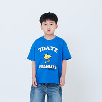 Peanuts Kids Embroidery Tee - Blue - PK2605001B