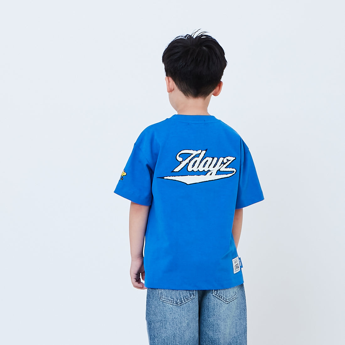 Peanuts Kids Embroidery Tee - Blue - PK2605001B