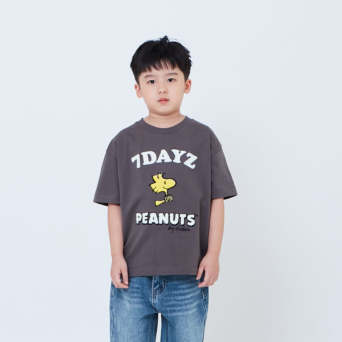 Peanuts Kids Embroidery Tee - Metal - PK2605001C