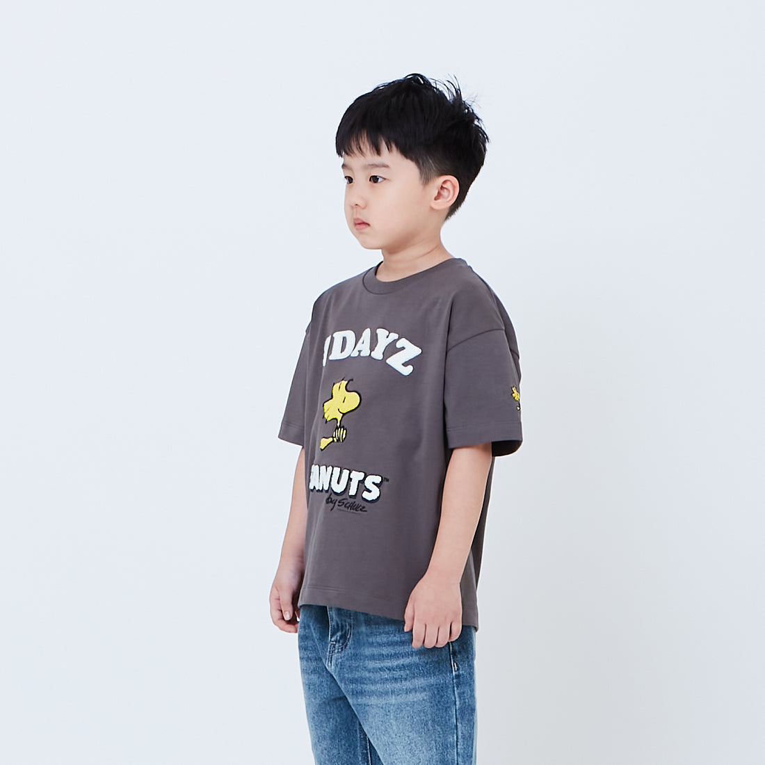 Peanuts Kids Embroidery Tee - Metal - PK2605001C