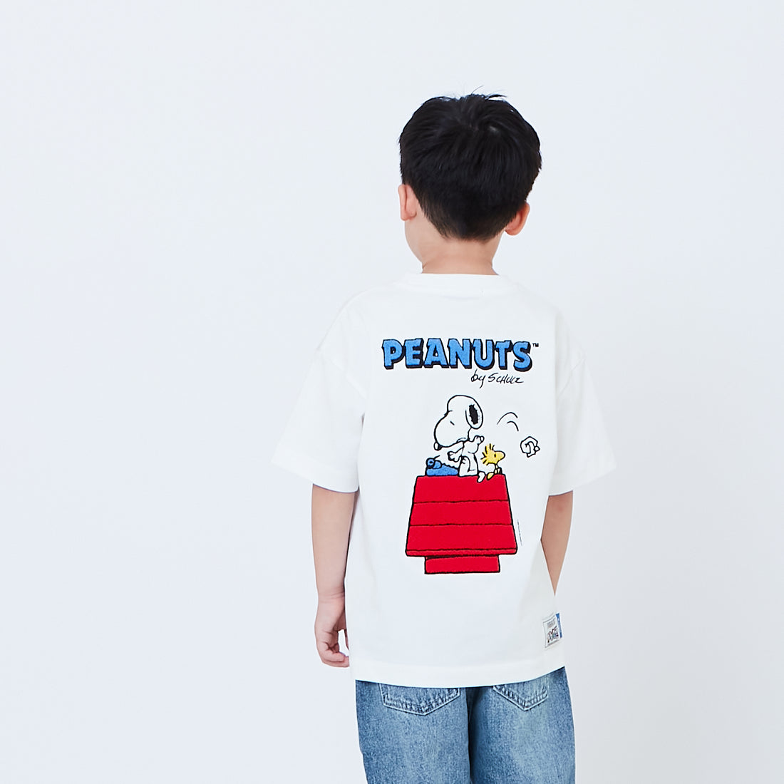 Peanuts Kids Embroidery Tee - Off White - PK2605002A