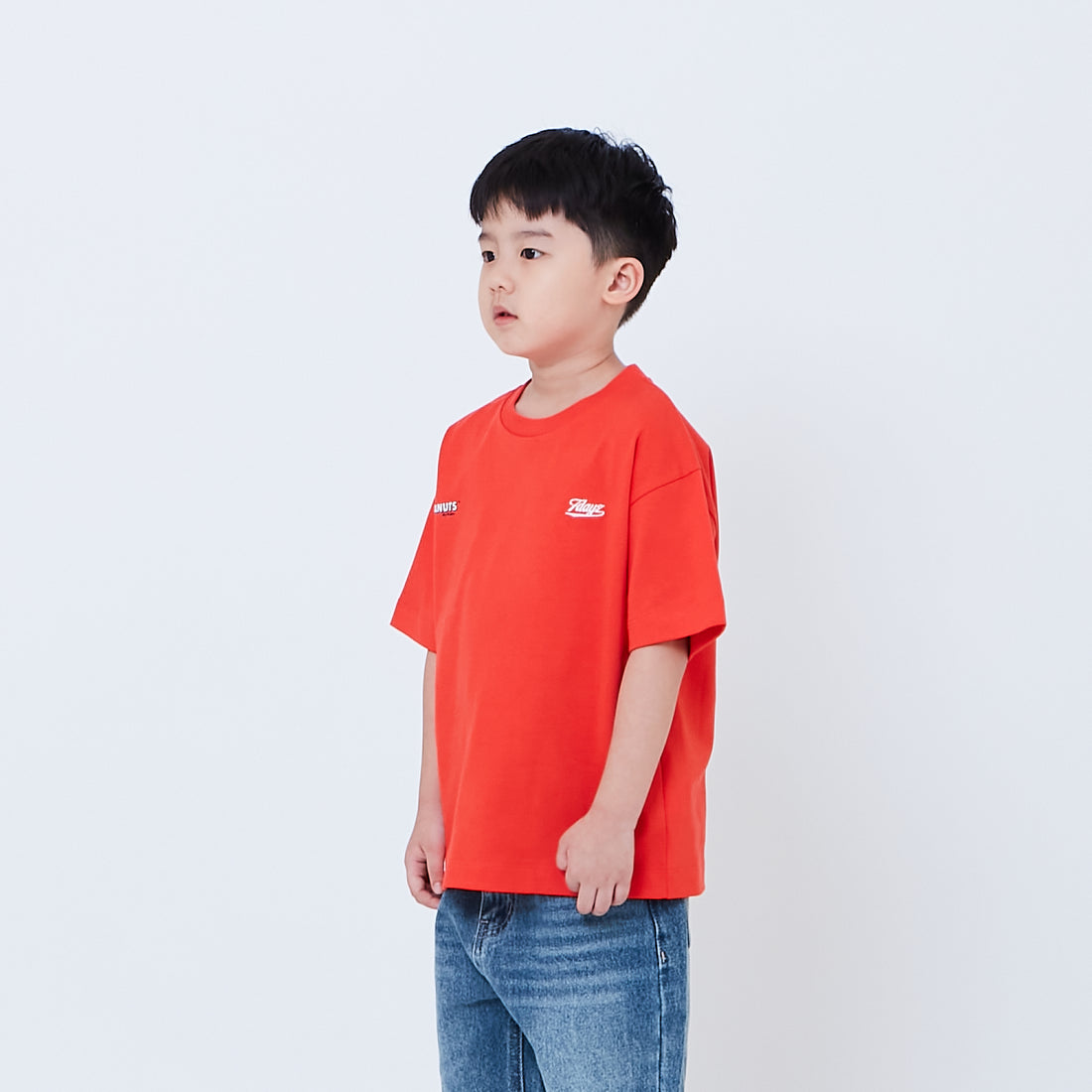 Peanuts Kids Embroidery Tee - Dark Orange - PK2605002B