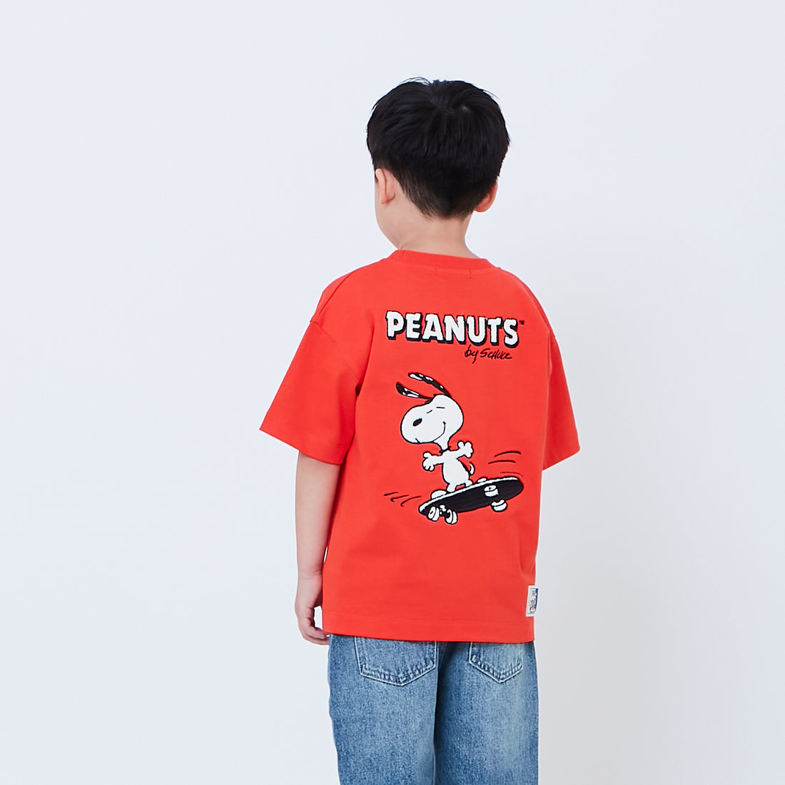 Peanuts Kids Embroidery Tee - Dark Orange - PK2605002B