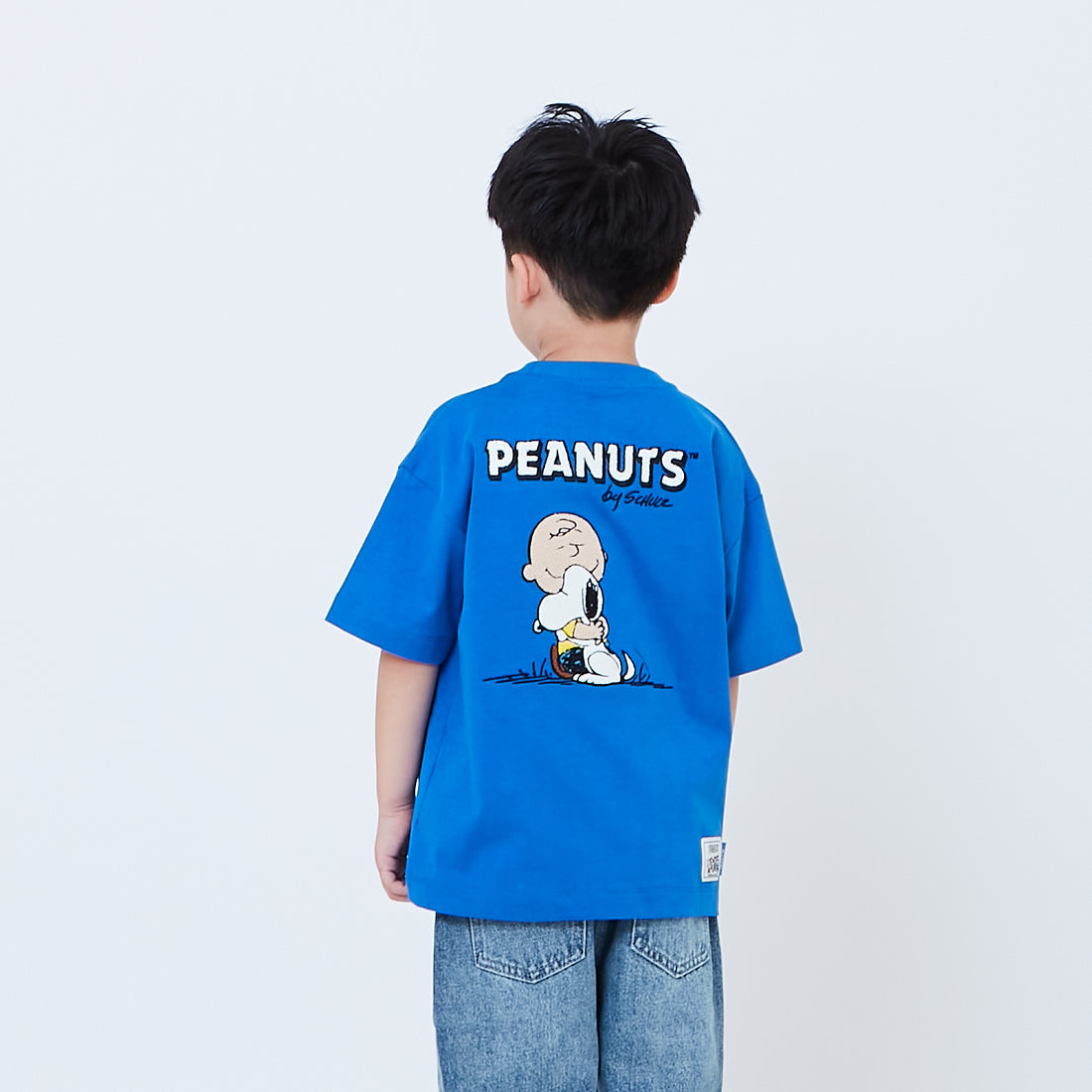 Peanuts Kids Embroidery Tee - Blue - PK2605002C