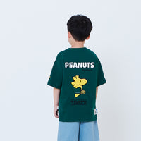 Peanuts Kids Embroidery Tee - Green - PK2605007B