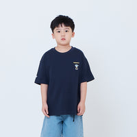 Peanuts Kids Embroidery Tee - Navy - PK2605007C