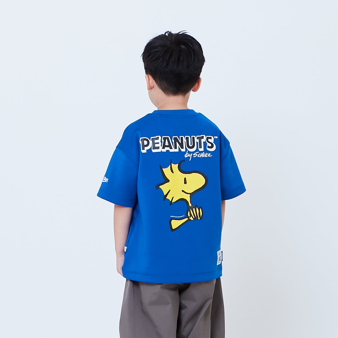 Peanuts Kids Printed Oversized Jersey Tee - Blue - PK2605003B