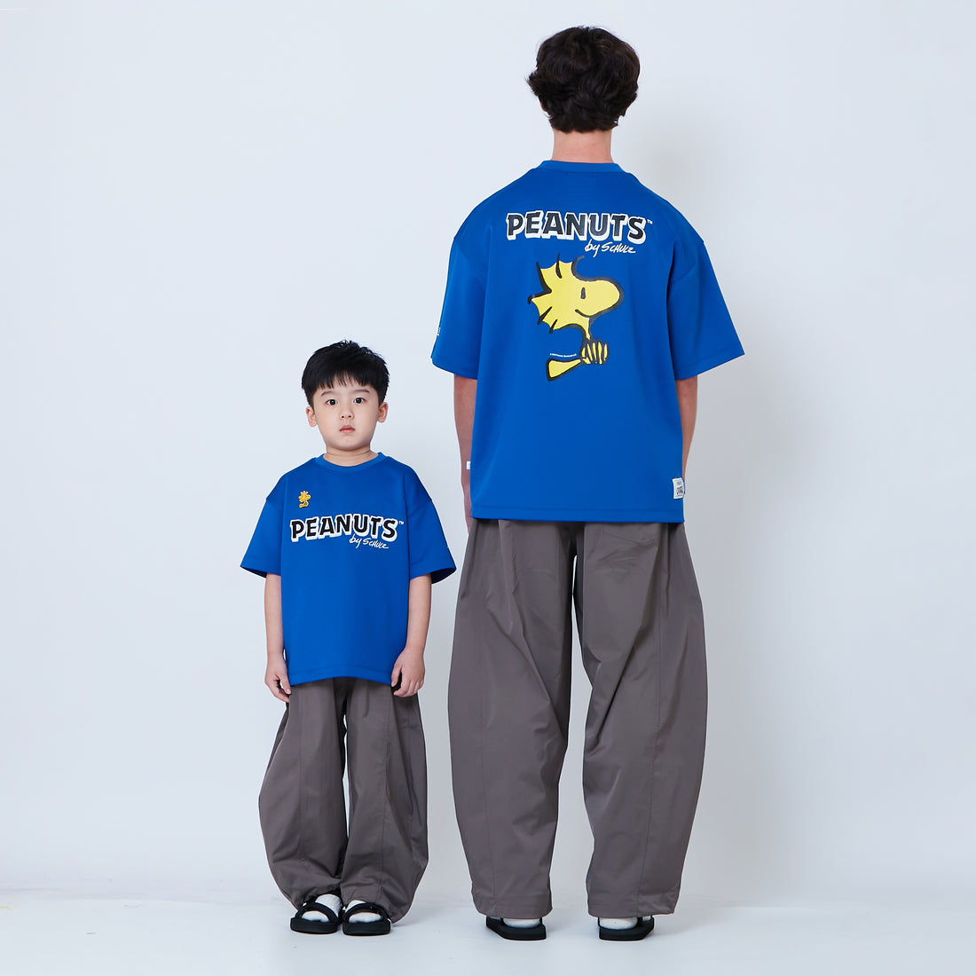 Peanuts Kids Printed Oversized Jersey Tee - Blue - PK2605003B