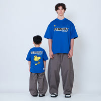 Peanuts Gender Neutral Printed Oversized Jersey Tee - Blue - PU2605003B