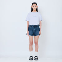 Women Denim Shorts - Blue - SW2603080C