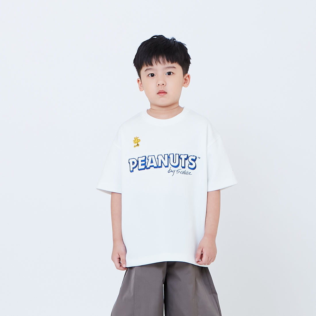 Peanuts Kids Printed Oversized Jersey Tee - Off White - PK2605003A
