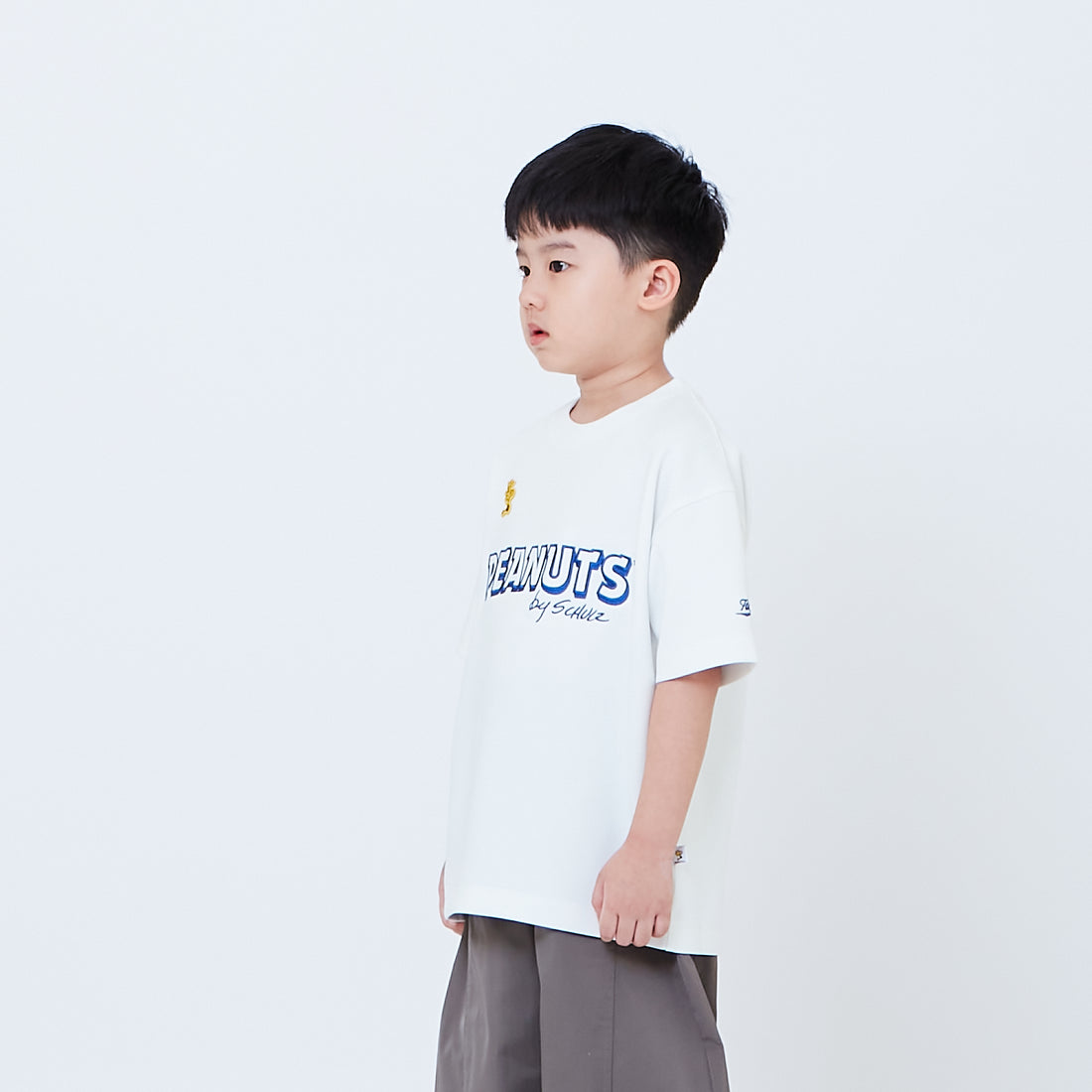 Peanuts Kids Printed Oversized Jersey Tee - Off White - PK2605003A