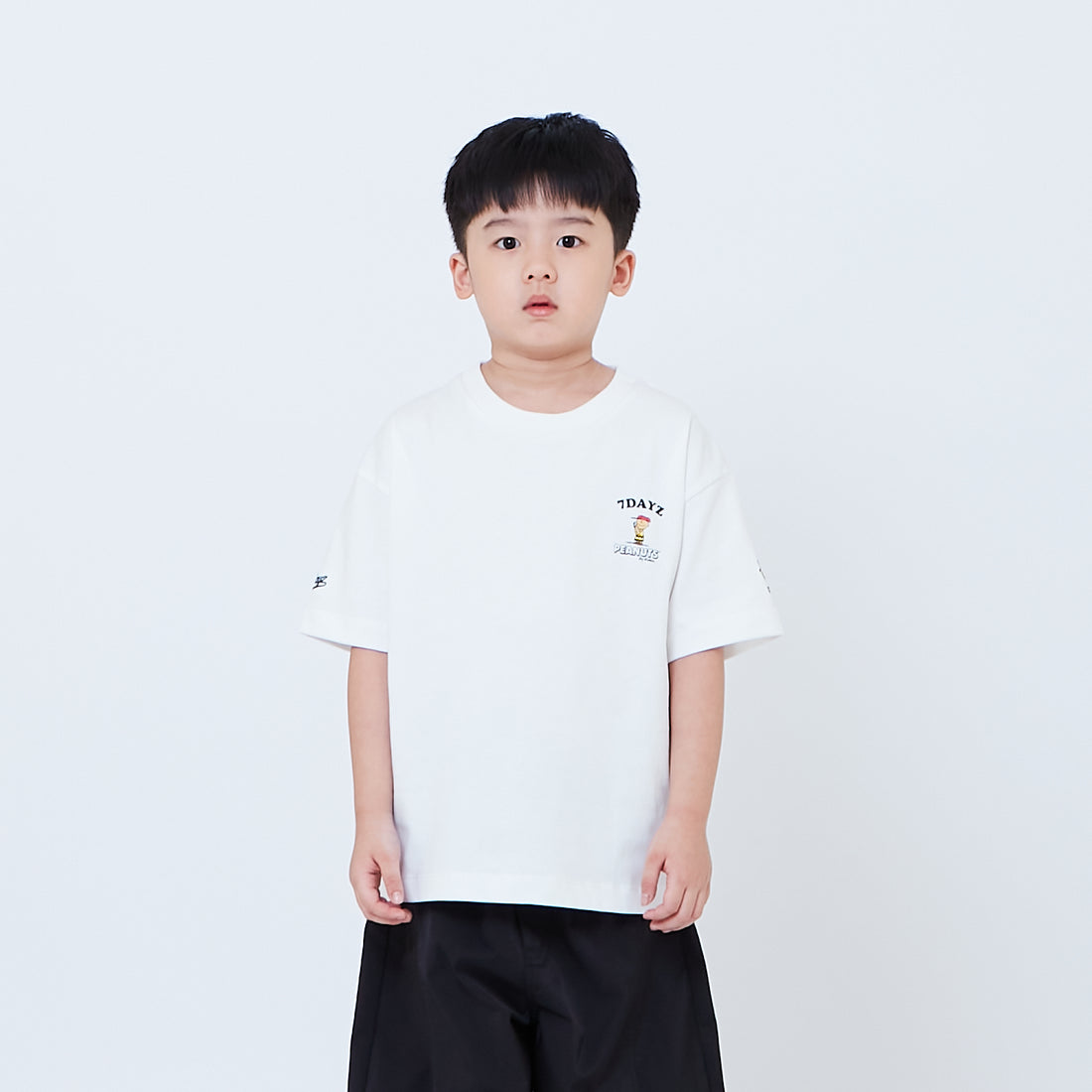 Peanuts Kids Embroidery Tee - Off White - PK2605006A