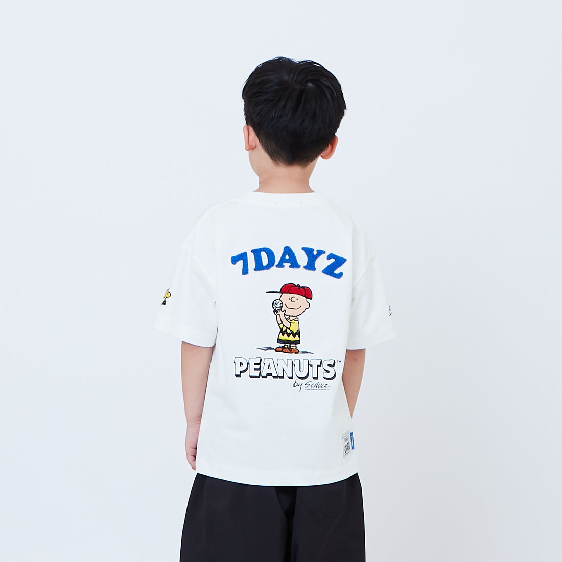 Peanuts Kids Embroidery Tee - Off White - PK2605006A