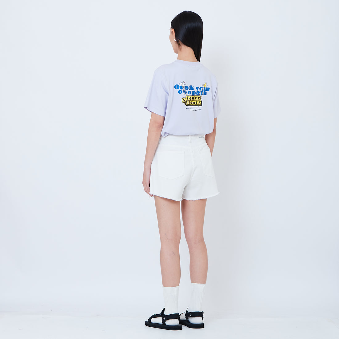 Women Denim Shorts - Off White - SW2603080A
