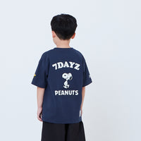 Peanuts Kids Embroidery Tee - Navy - PK2605006B