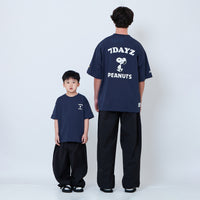 Peanuts Kids Embroidery Tee - Navy - PK2605006B