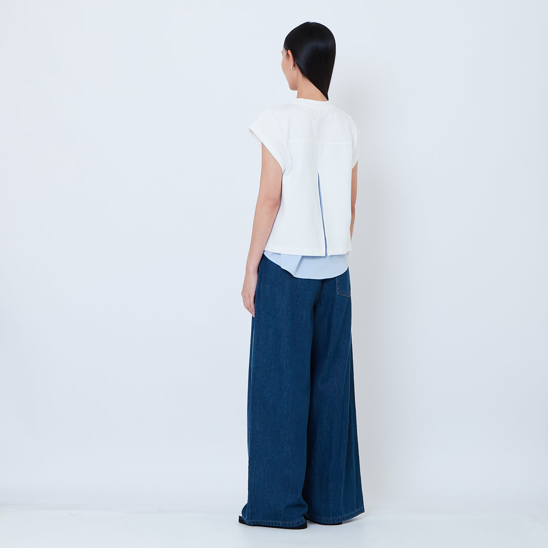 Women Mid-Rise Barrel Jeans - Blue - SW2602054A