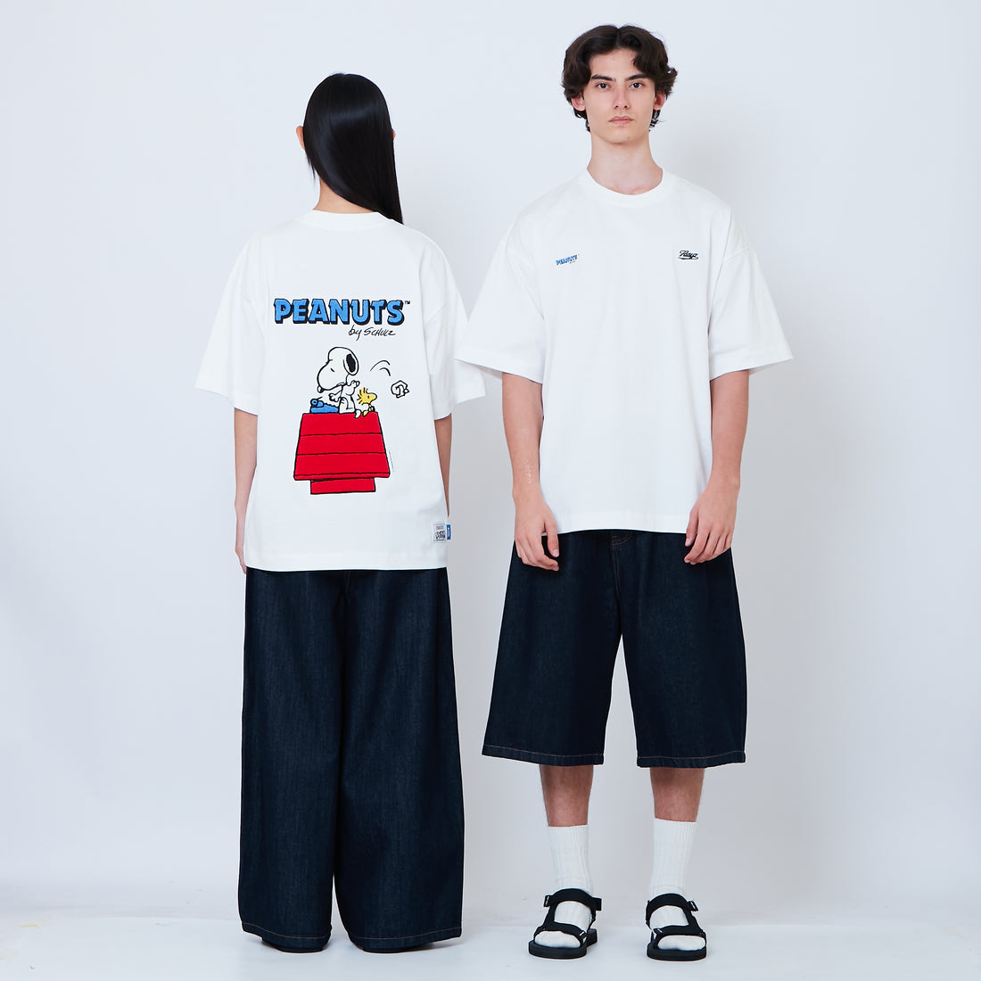 Peanuts Gender Neutral Embroidery Tee - Off White - PU2605002A